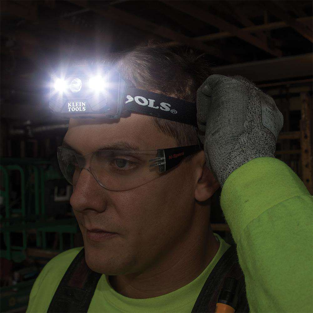 Klein Tools 56048 Rechargeable Headlamp with Fabric Strap, 400 Lumens, All-Day Runtime - Edmondson Supply