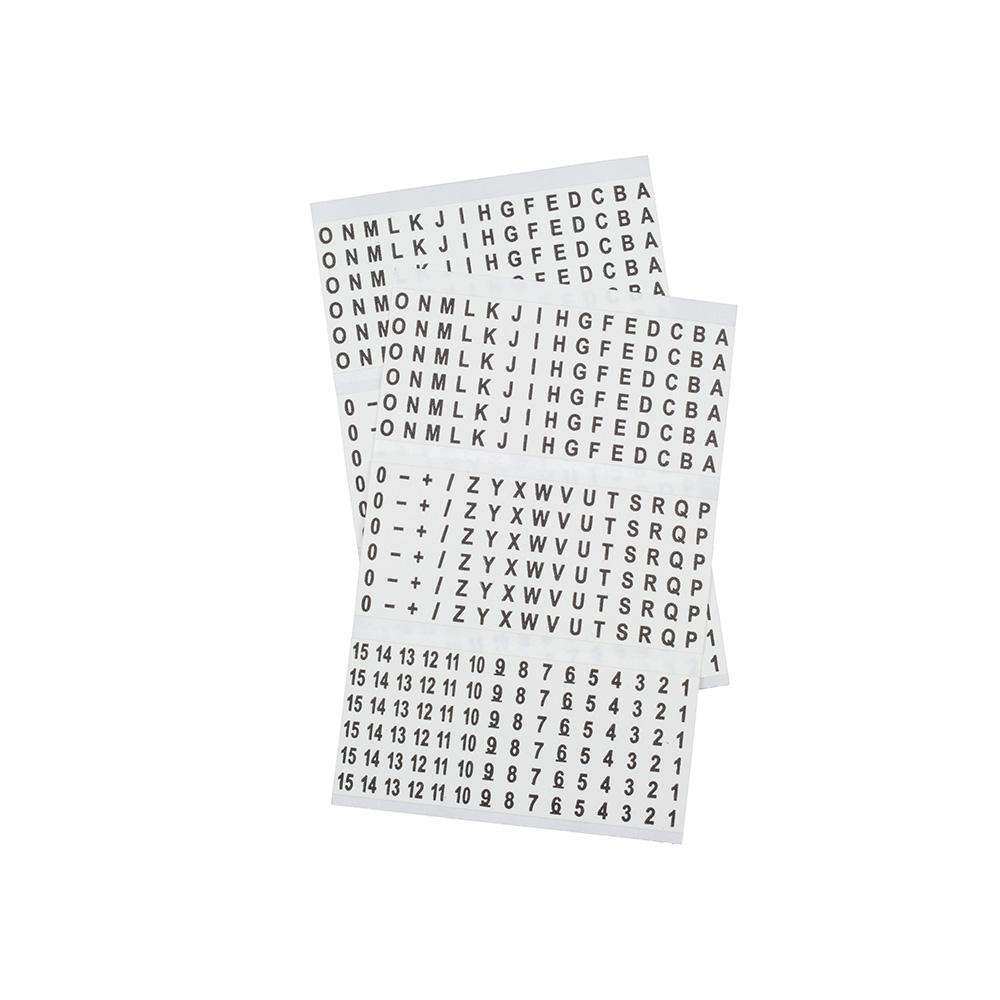Klein Tools 56253 Wire Marker Book-Black Letters, Numbers and Symbols - Edmondson Supply