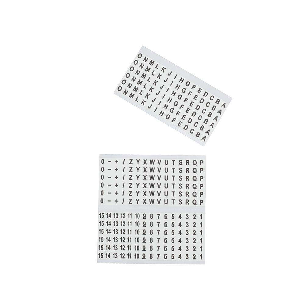 Klein Tools 56253 Wire Marker Book-Black Letters, Numbers and Symbols - Edmondson Supply
