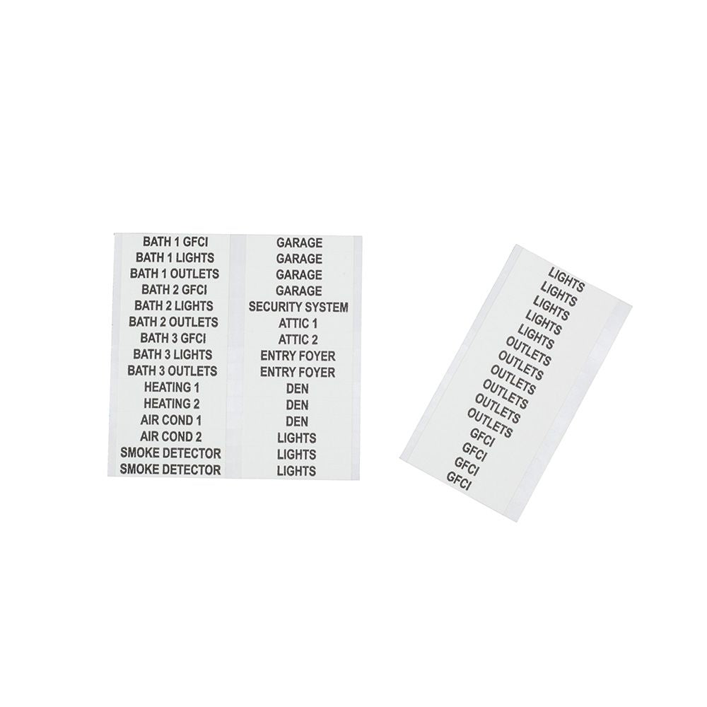 Klein Tools 56255 Wire Markers, Household Electric Panel w/Directory - Edmondson Supply