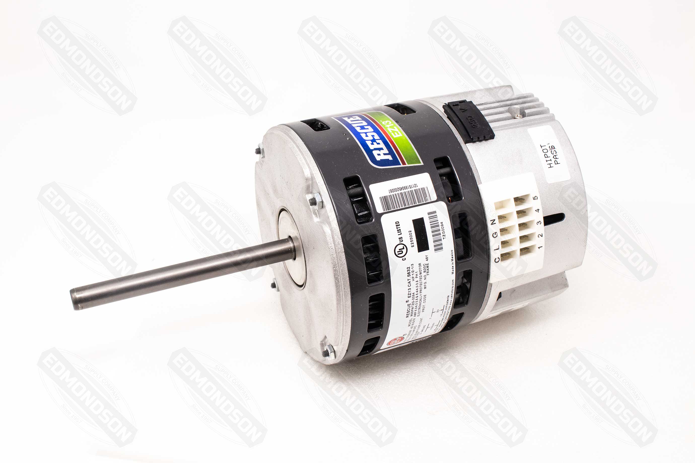 US Motors 5632 RESCUE EZ13 Universal ECM Blower Motor, 115/208-230V, 1/2-1/3 HP, 1075 RPM - Edmondson Supply