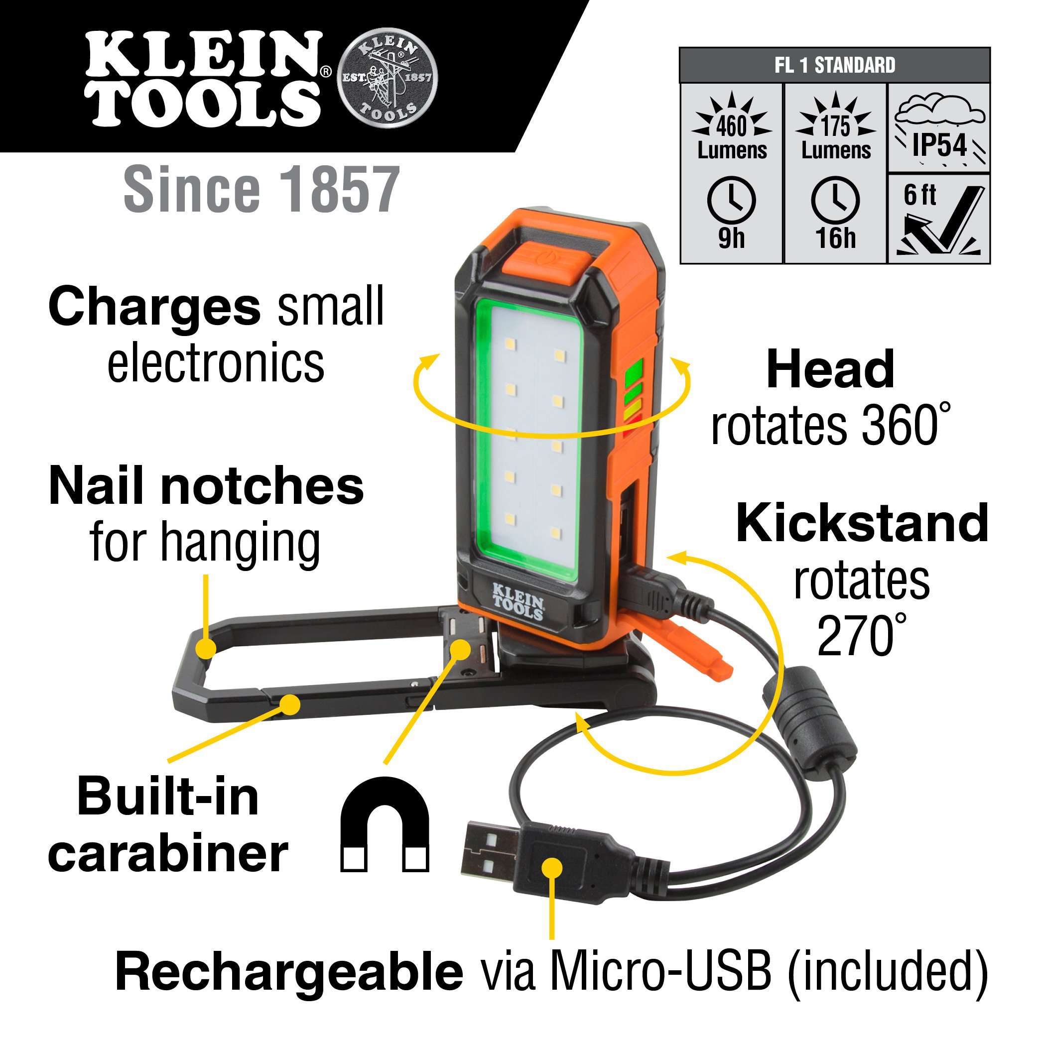 Klein Tools 56403 Rechargeable Personal Worklight - Edmondson Supply