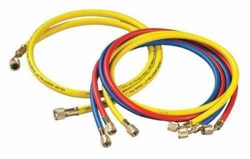 Yellow Jacket 21990 4-Pack PLUS II™ 60" Charging Hose (RYB) - Standard 1/4" & 3/8" BBA - Edmondson Supply