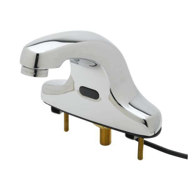 T&S Brass 5EF-2D-DS Equip Sensor Faucet: 4" Deck Mount, 5" Cast Spout, AC/DC Control Module, Mixing Tee - Edmondson Supply