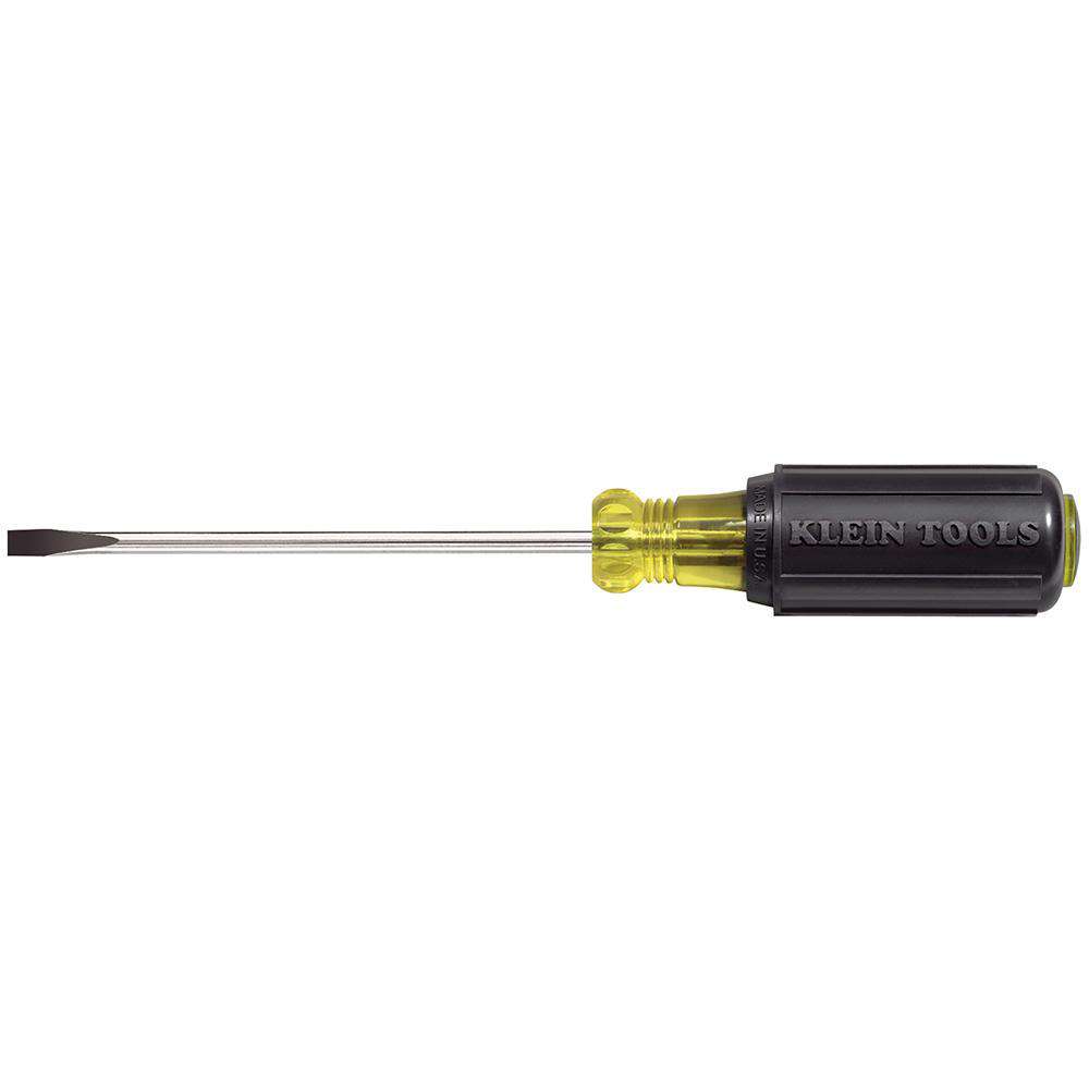 Klein Tools 601-4 3/16-Inch Cabinet Tip Screwdriver 4-Inch - Edmondson Supply