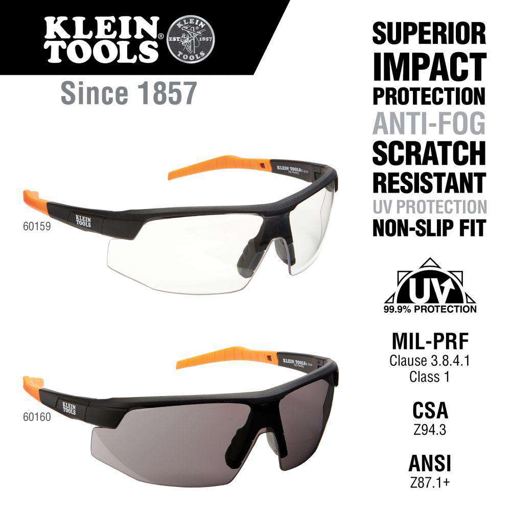 Klein Tools 60159 Standard Safety Glasses, Clear Lens - Edmondson Supply