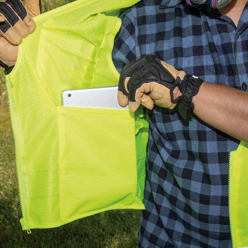 Klein Tools 60268 Safety Vest, High-Visibility Reflective Vest, XL - Edmondson Supply