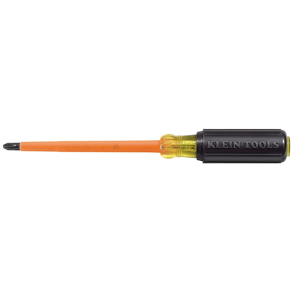 Klein Tools 603-4-INS Insulated Screwdriver, #2 Phillips Tip, 4-Inch - Edmondson Supply