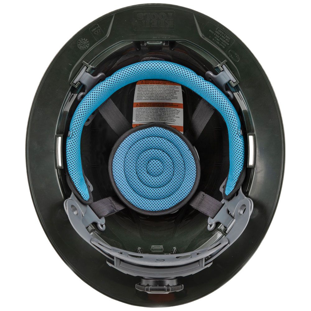 Klein Tools 60345 Hard Hat, Premium KARBN™ Pattern, Non-Vented Full Brim, Class E - Edmondson Supply