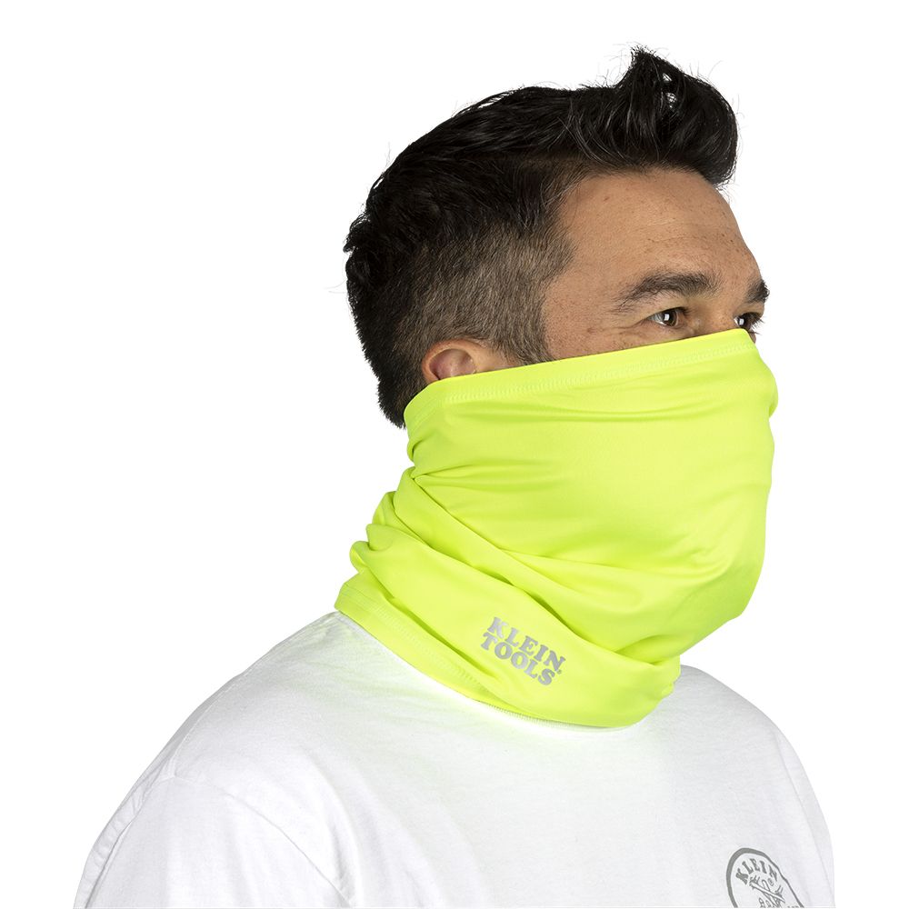 Klein Tools 60465 Neck and Face Cooling Band, High-Visibility Yellow - Edmondson Supply