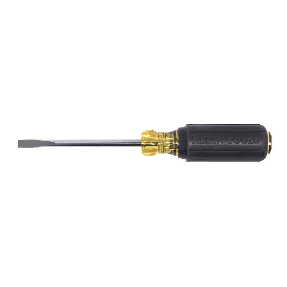 Klein Tools 605-4 1/4-Inch Cabinet Tip Screwdriver 4-Inch Shank - Edmondson Supply