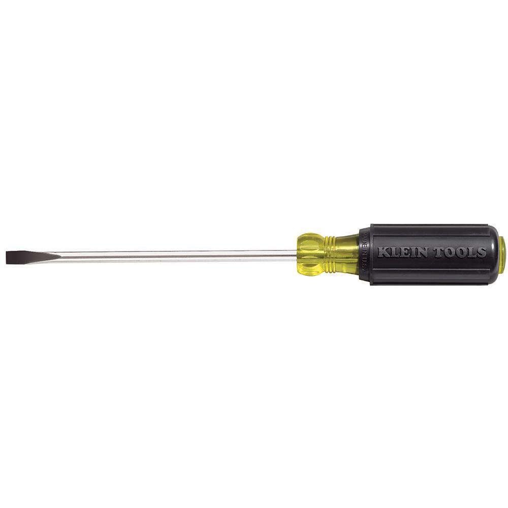 Klein Tools 605-6 1/4-Inch Cabinet Screwdriver, Heavy Duty, 6-Inch Round Shank - Edmondson Supply