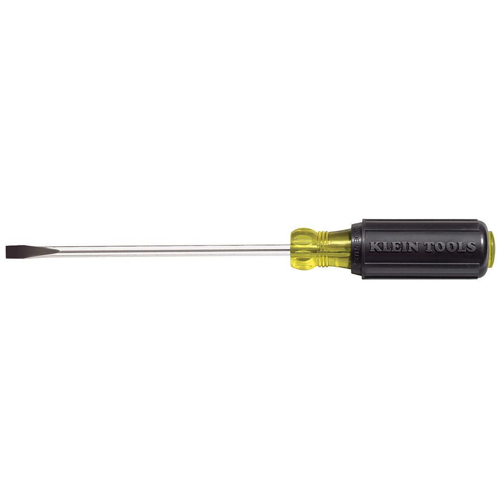 Klein Tools 605-4 1/4-Inch Cabinet Tip Screwdriver 4-Inch Shank - Edmondson Supply