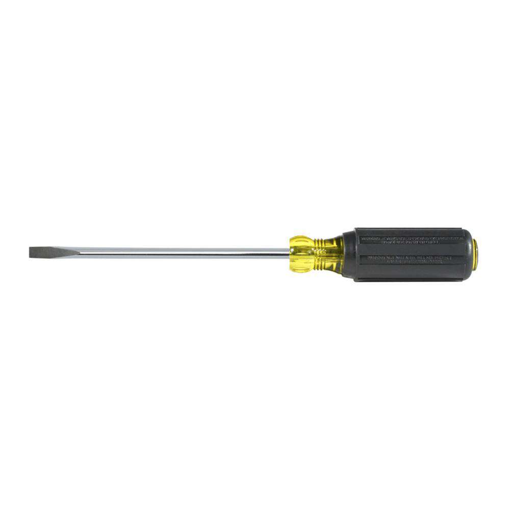 Klein Tools 605-6 1/4-Inch Cabinet Screwdriver, Heavy Duty, 6-Inch Round Shank - Edmondson Supply