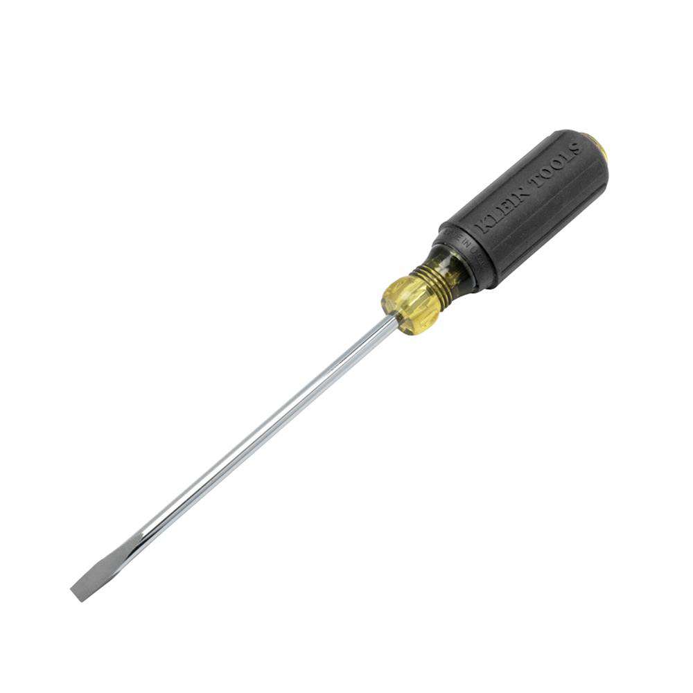 Klein Tools 605-6 1/4-Inch Cabinet Screwdriver, Heavy Duty, 6-Inch Round Shank - Edmondson Supply