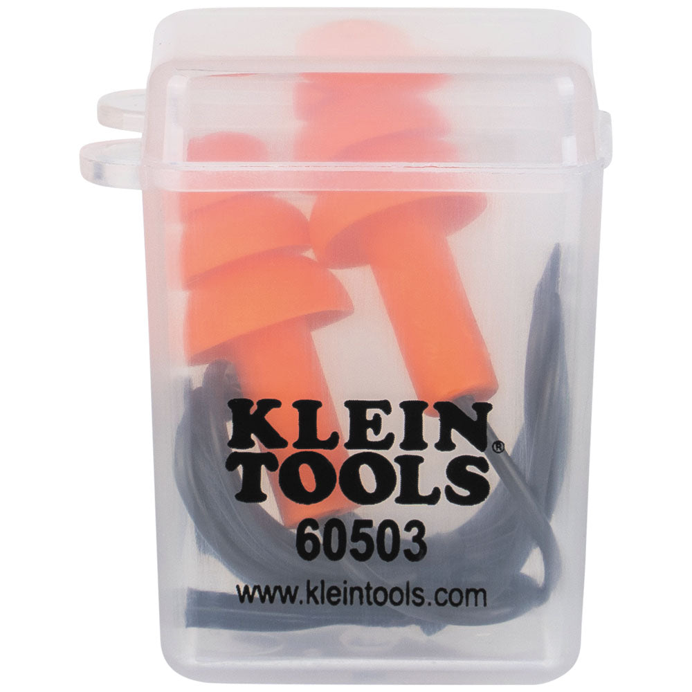 Klein Tools 605036 Corded Earplugs, 6-Pair Pack - Edmondson Supply