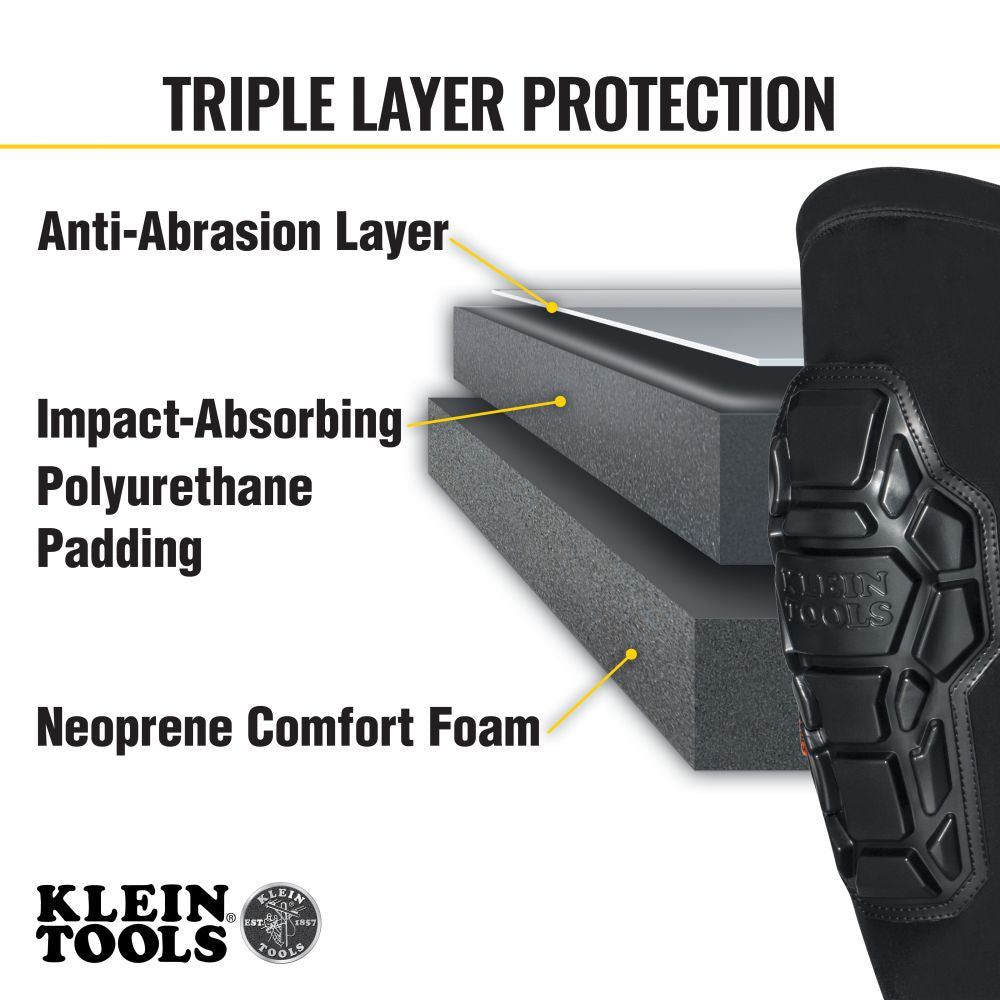 Klein Tools 60511 Heavy Duty Knee Pad Sleeves, M/L - Edmondson Supply