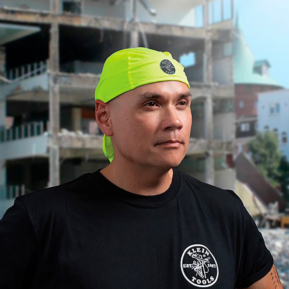 Klein Tools 60546 Cooling Do Rag, High-Visibility Yellow, 2-Pack - Edmondson Supply