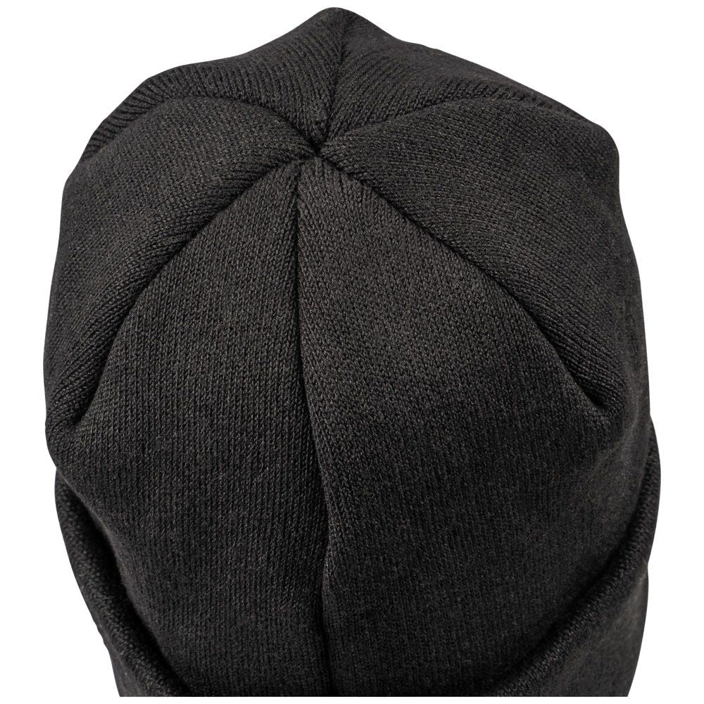 Klein Tools 60569 Heavy Knit Hat, Black, Leather Logo - Edmondson Supply