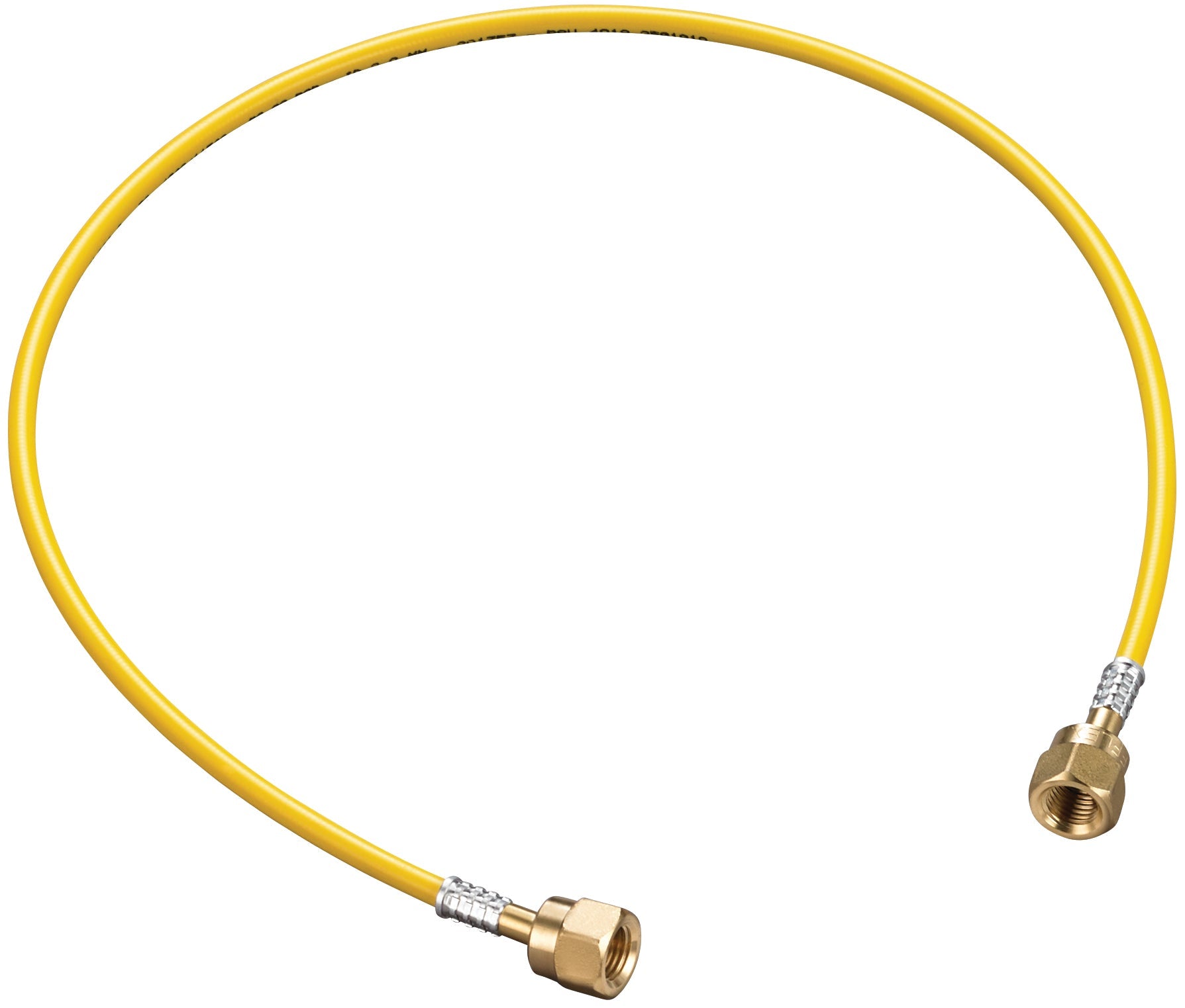 Yellow Jacket 61005 Hydrocarbon Charging Kit Hose (single 0.08″/2 mm x 24″ yellow hose) - Edmondson Supply