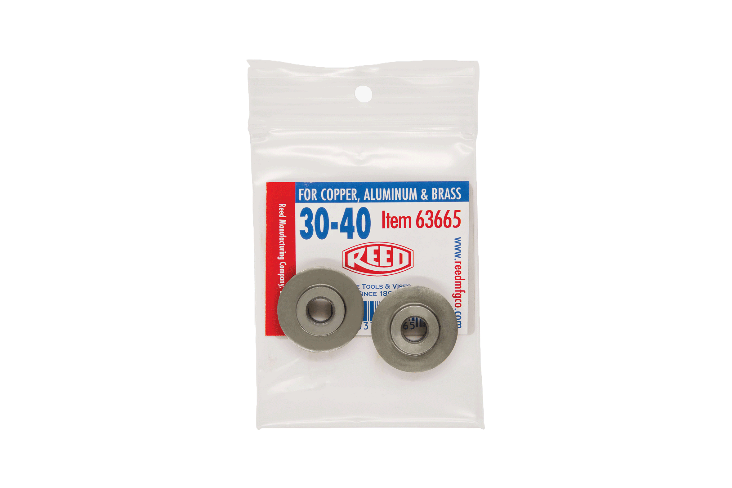 Reed Mfg 63665 - 2PK-30-40 Tubing Cutter Wheels for Copper, Aluminum, Brass, 2-Pack - Edmondson Supply