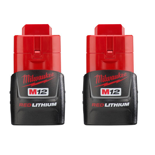 Milwaukee 48-11-2411 M12 REDLITHIUM™ Compact Battery Two Pack - Edmondson Supply