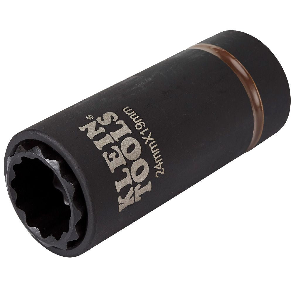 Klein Tools 66050E 2-in-1 Metric Impact Socket Set, 12-Point, 5-Piece - Edmondson Supply