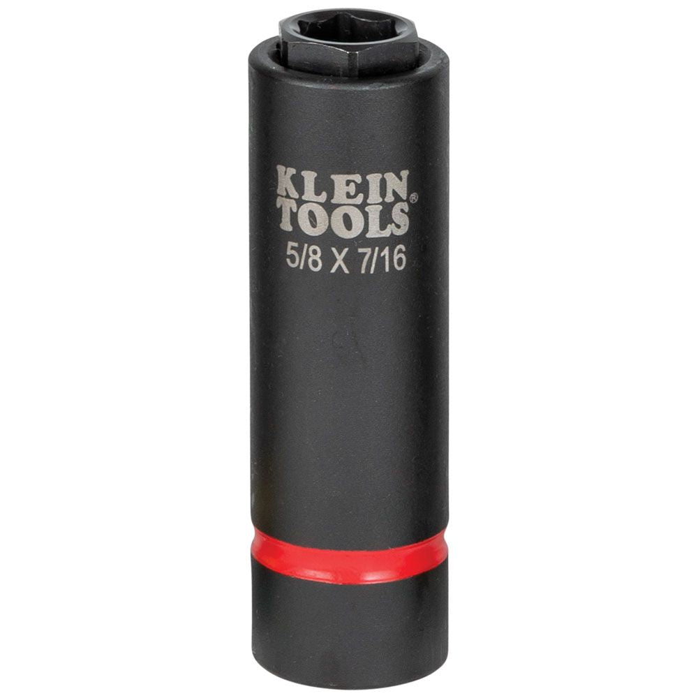 Klein Tools 66060 2-in-1 Impact Socket Set, 6-Point, 6-Piece - Edmondson Supply