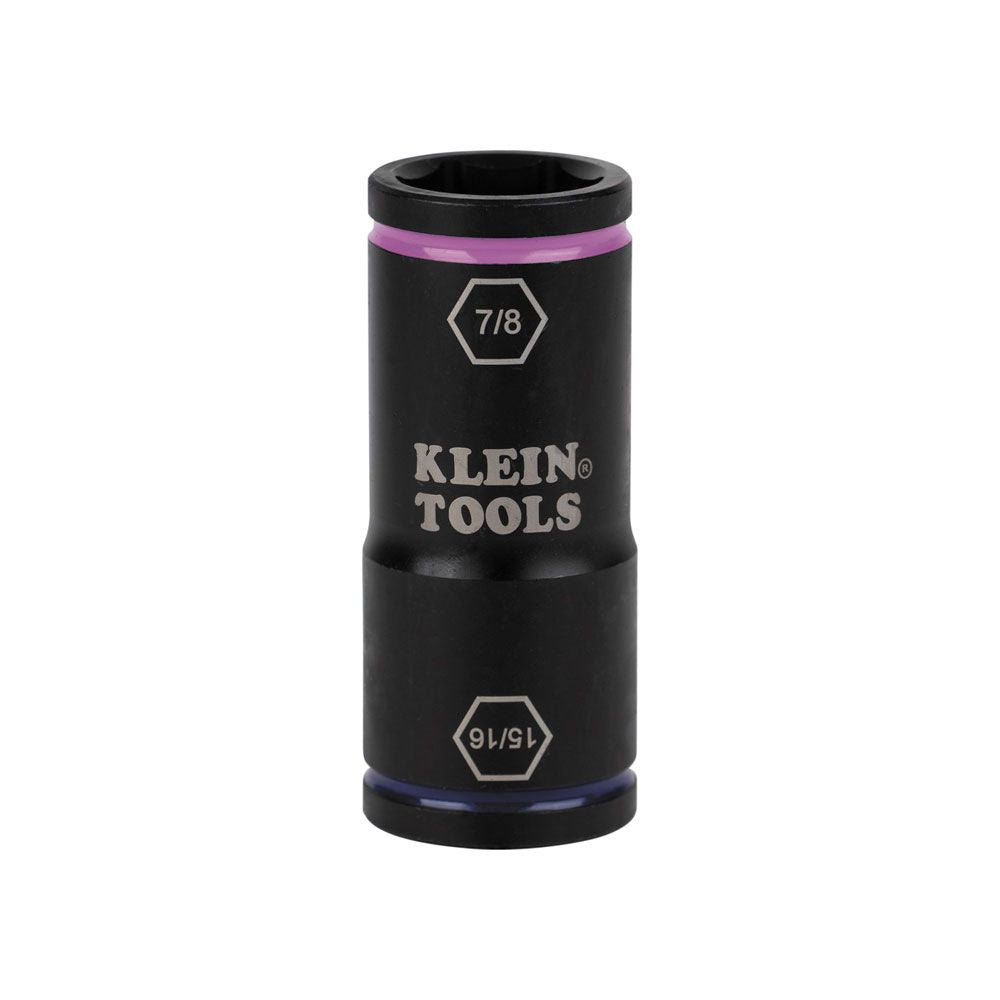 Klein Tools 66073 Flip Impact Socket, 15/16 and 7/8-Inch - Edmondson Supply