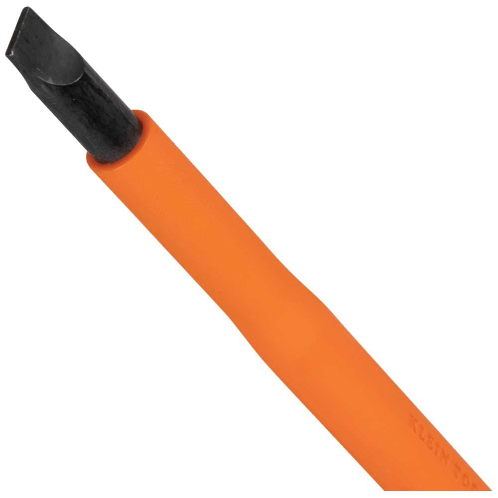 Klein Tools 6824INS Insulated Screwdriver, 1/4-Inch Cabinet Tip, 4-Inch Round Shank - Edmondson Supply