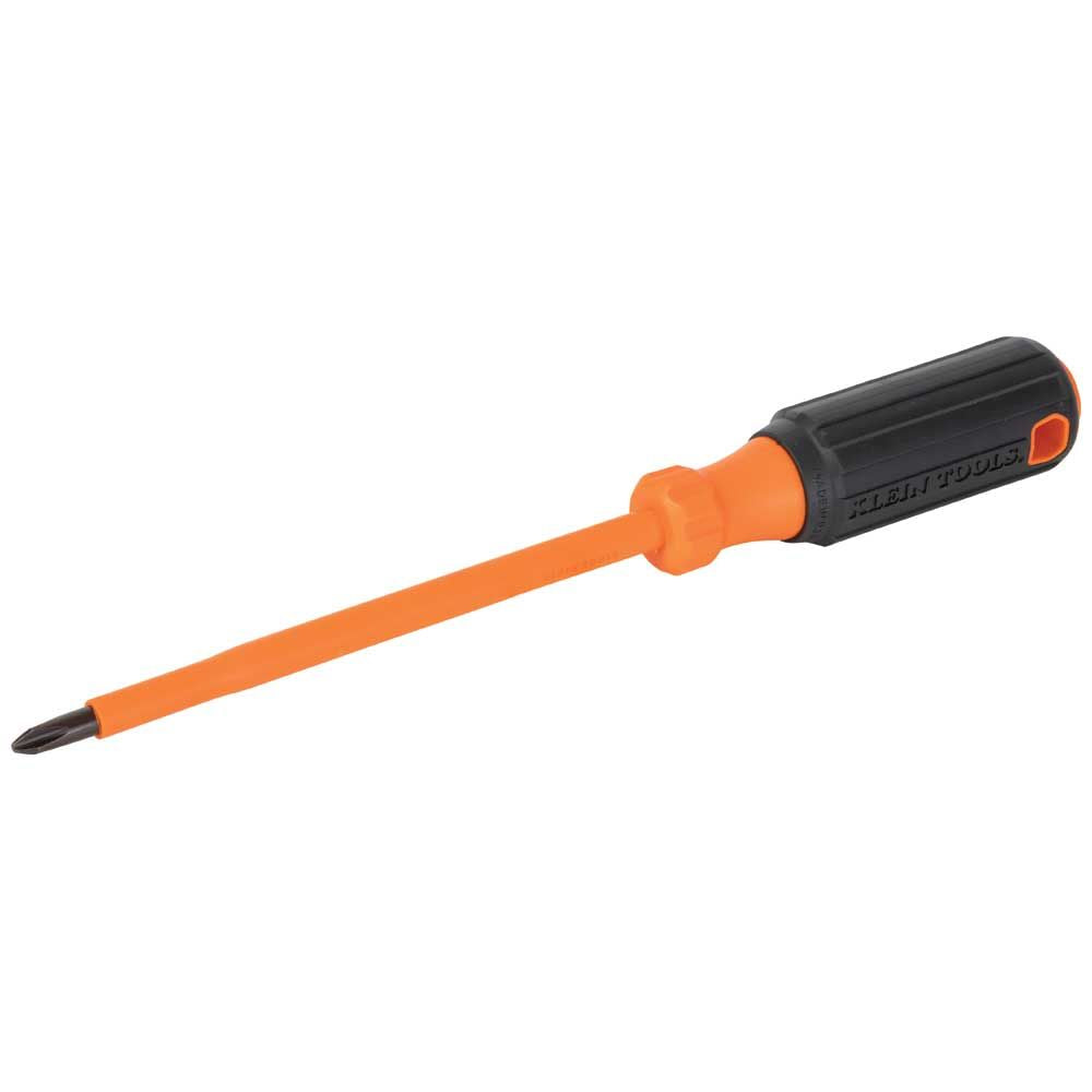 Klein Tools 6836INS Insulated Screwdriver, #2 Phillips Tip, 6-Inch Round Shank - Edmondson Supply