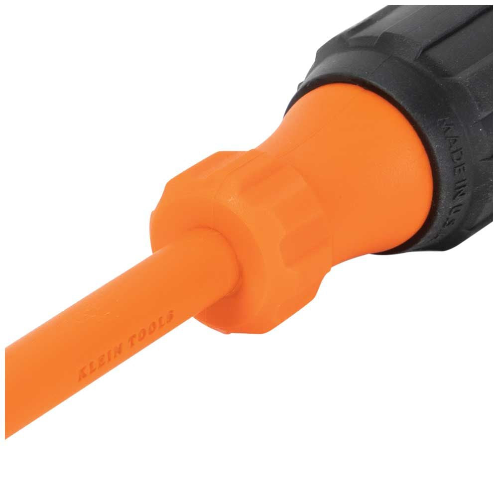 Klein Tools 6856INS Insulated Screwdriver, #1 Phillips Tip, 6-Inch Round Shank - Edmondson Supply