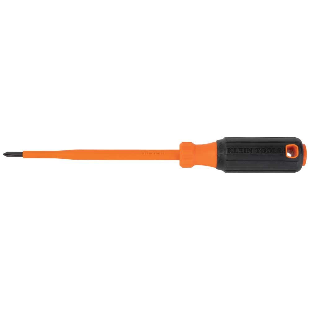 Klein Tools 6856INS Insulated Screwdriver, #1 Phillips Tip, 6-Inch Round Shank - Edmondson Supply