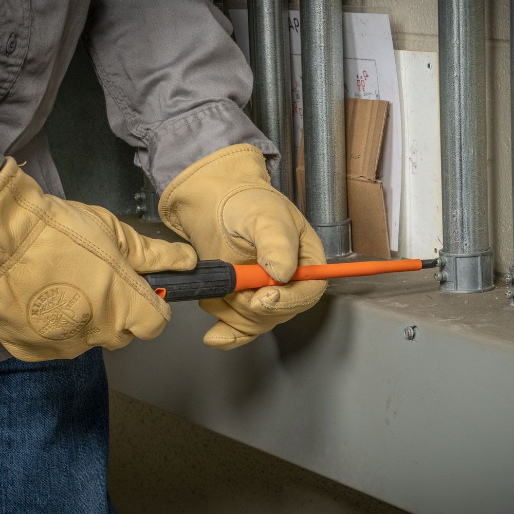 Klein Tools 6866INS Insulated Screwdriver, 5/16-Inch Cabinet Tip, 6-Inch Shank - Edmondson Supply