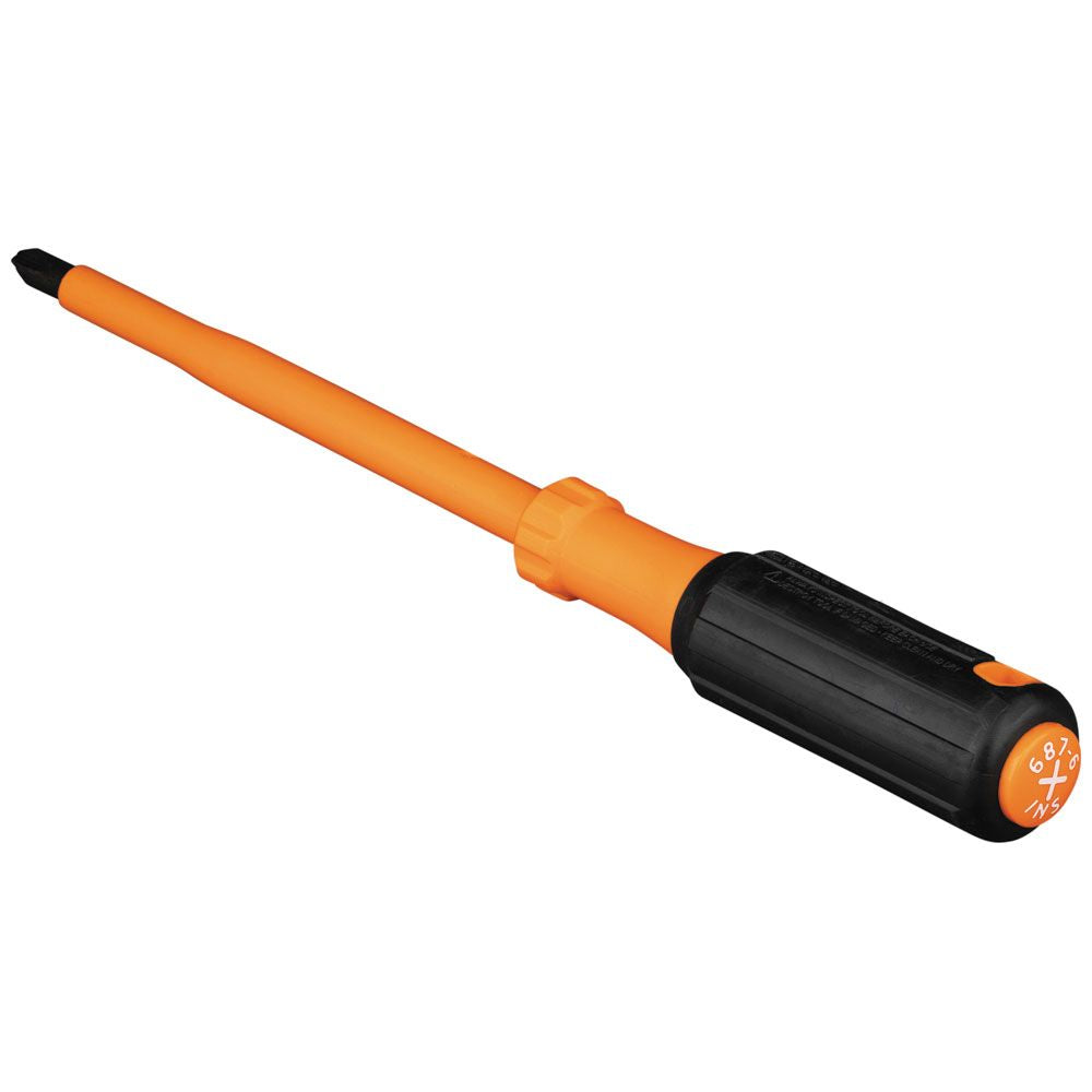 Klein Tools 6876INS Insulated Screwdriver, #3 Phillips Tip, 6-Inch Shank - Edmondson Supply