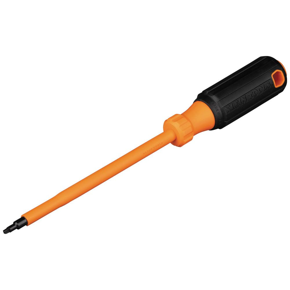 Klein Tools 6886INS Insulated Screwdriver, #1 Square Tip, 6-Inch Shank - Edmondson Supply