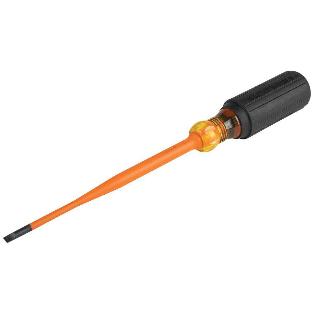Klein Tools 6924INS Slim-Tip Insulated Screwdriver, 1/4-Inch Cabinet, 4-Inch Shank - Edmondson Supply