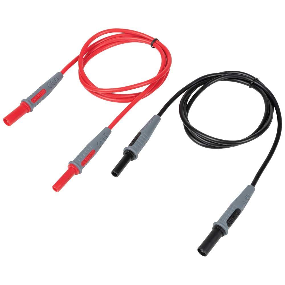 Klein Tools 69359 Lead Adapters, Red and Black, 3-Foot - Edmondson Supply