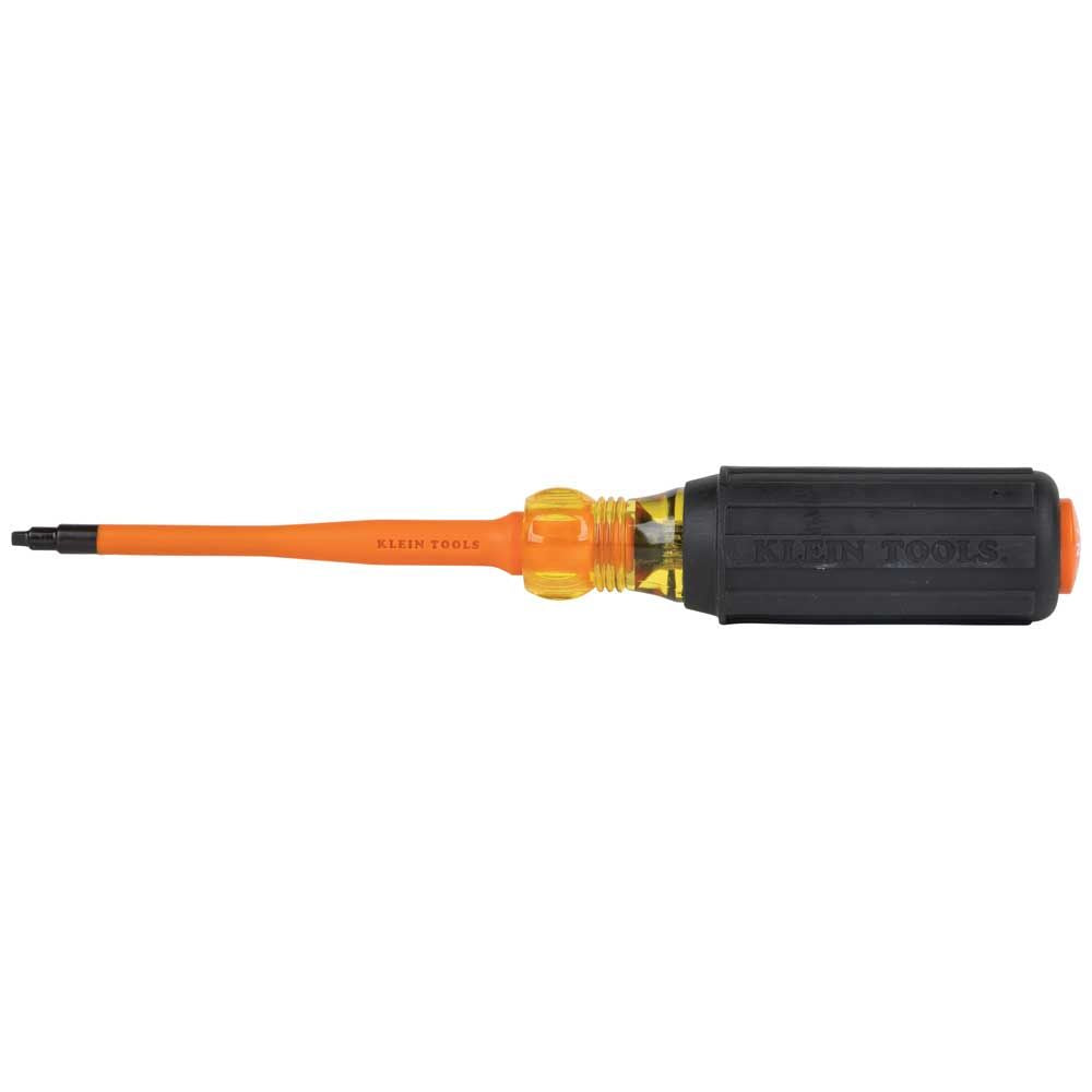 Klein Tools 6944INS Slim-Tip 1000V Insulated Screwdriver, #2 Square, 4-Inch Round Shank - Edmondson Supply
