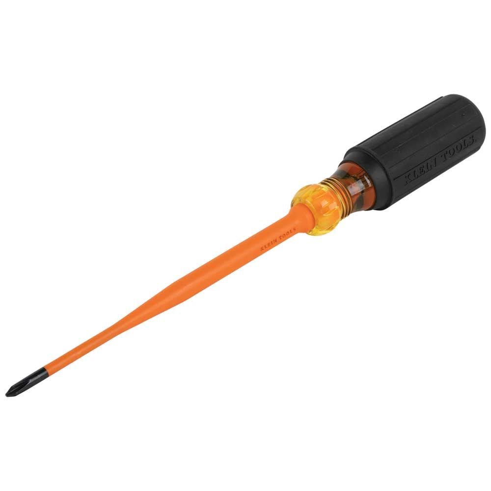Klein Tools 6956INS Slim-Tip 1000V Insulated Screwdriver, #1 Phillips, 6-Inch - Edmondson Supply
