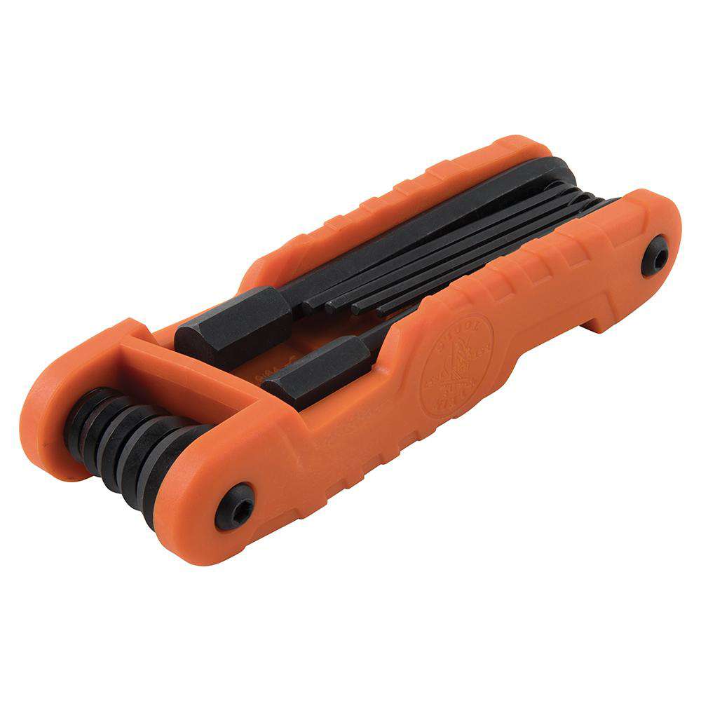 Klein Tools 70550 Pro Folding Hex Key Set, 11 Fractional Inch-Sized Keys - Edmondson Supply