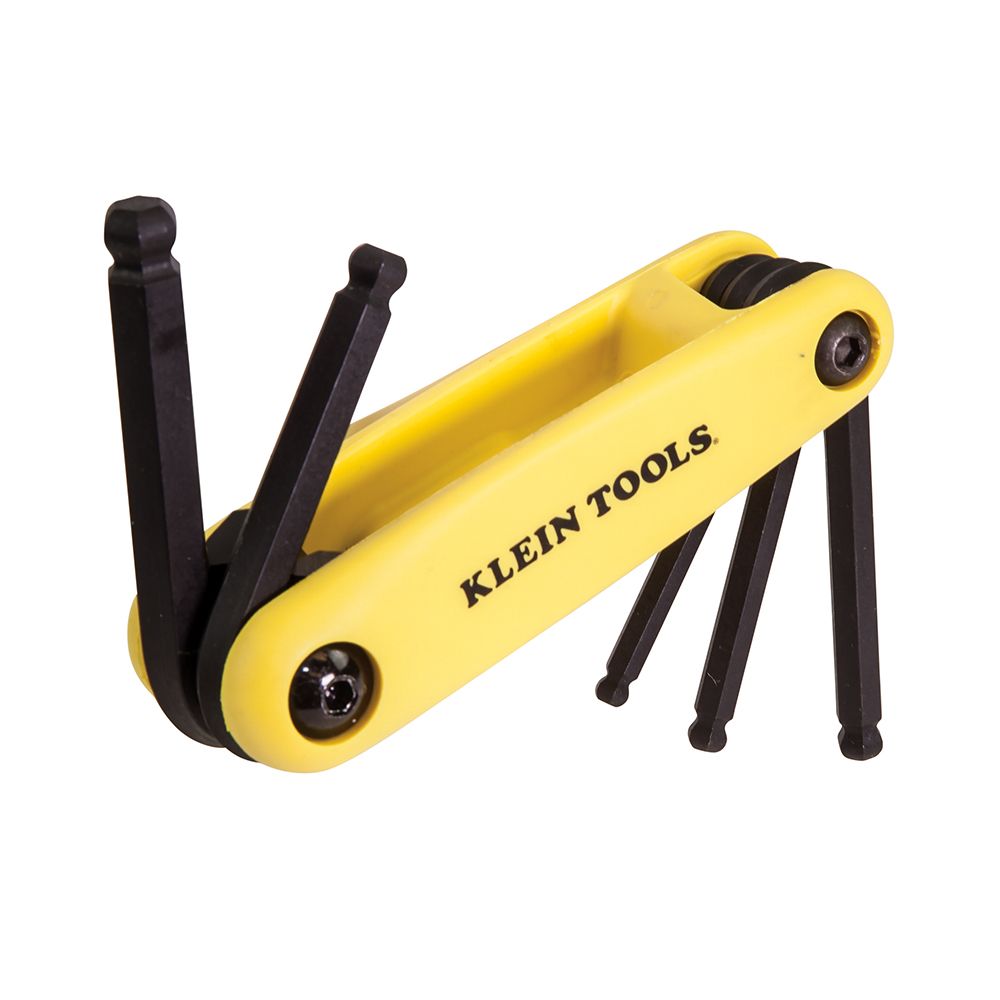 Klein Tools 70571 Grip-It® Ball End Hex Set, 5-Key, SAE Sizes - Edmondson Supply