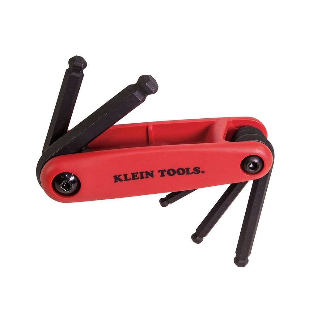 Klein Tools 70572 Grip-It® Ball End Hex Set, 5-Key, Metric Sizes - Edmondson Supply