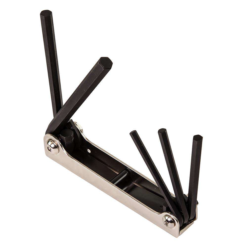 Klein Tools 70579 Folding Hex Key Set, 5-Inch, SAE, 5-Piece - Edmondson Supply