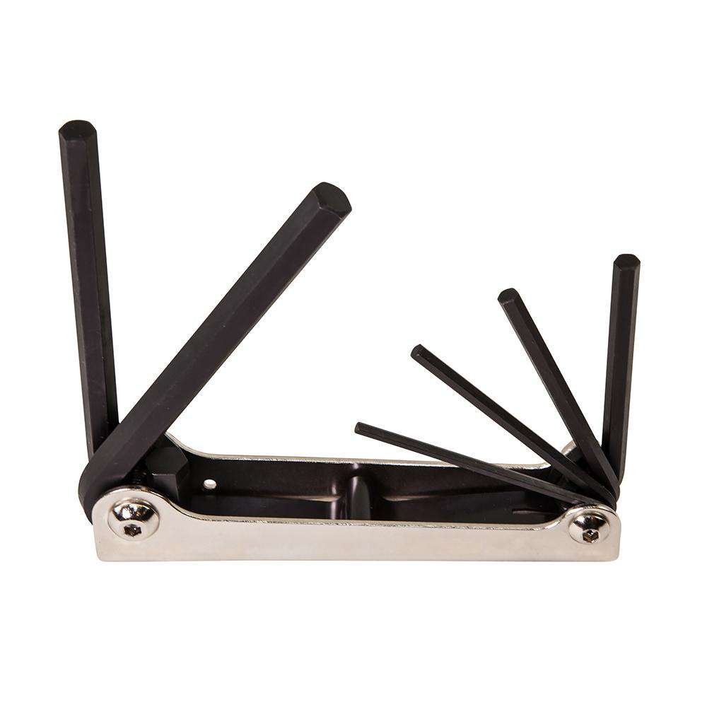 Klein Tools 70580 Folding Hex Key Set, Six-Key, Metric Sizes - Edmondson Supply