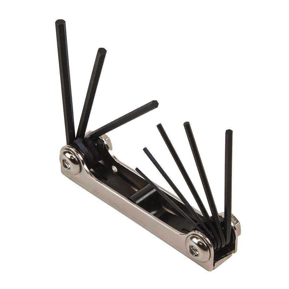 Klein Tools 70581 8-Key Folding Hex Key Set, 1/20 to 5/32-Inch SAE - Edmondson Supply