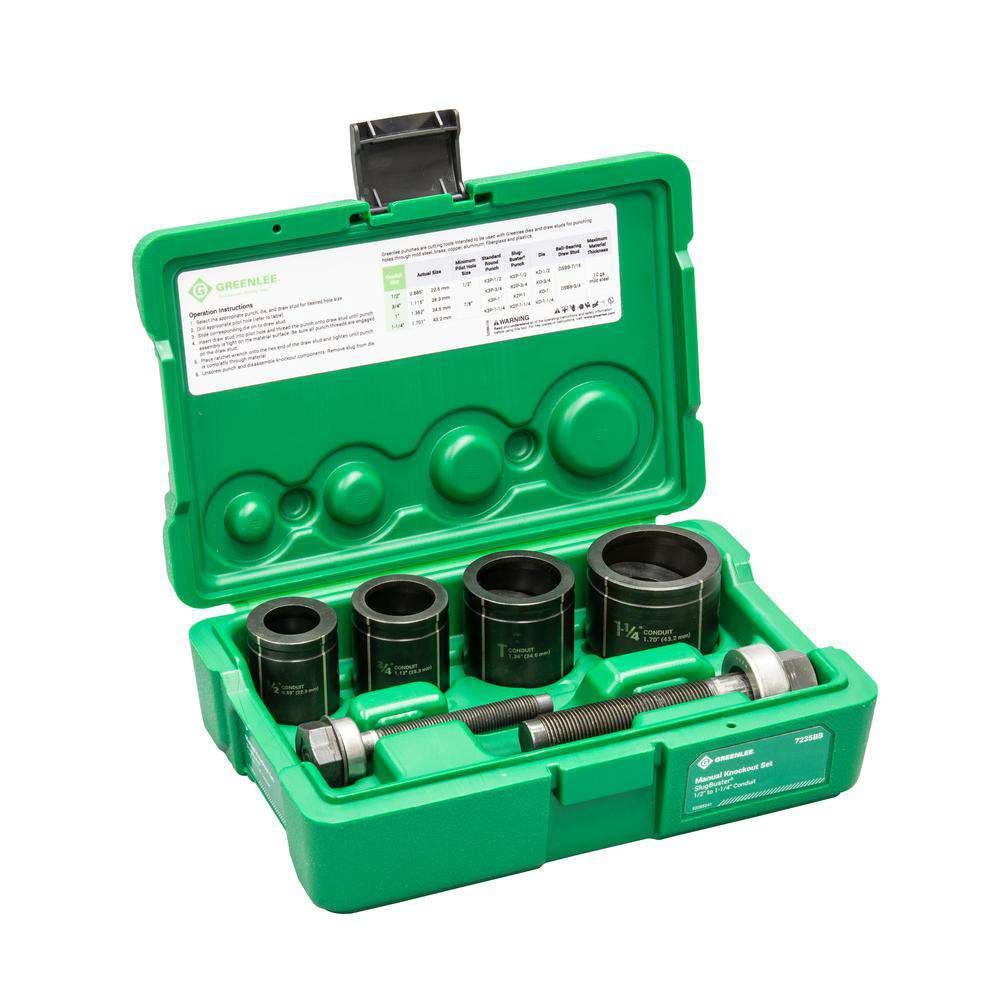 Greenlee 7235BB Slug-Buster® 1/2" - 1-1/4" Manual Knockout Set - Edmondson Supply