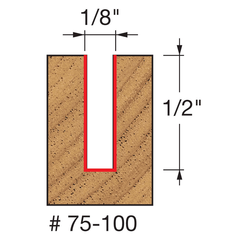 Freud 75-100 1/8" Up Spiral Bit - Edmondson Supply