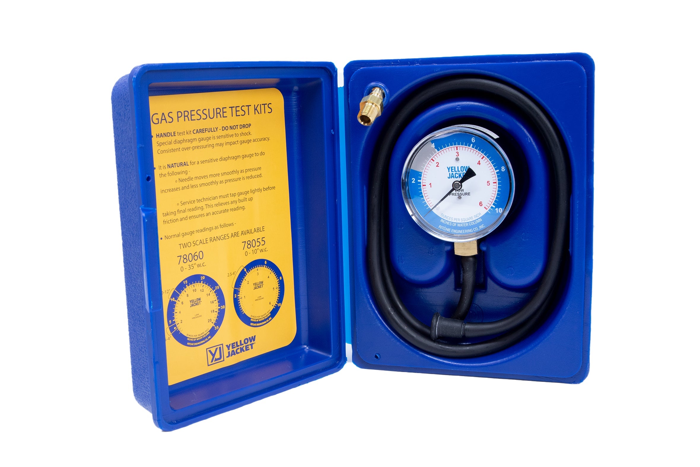Yellow Jacket 78055 Gas Pressure Test Kit - 0-10" W.C. - Edmondson Supply