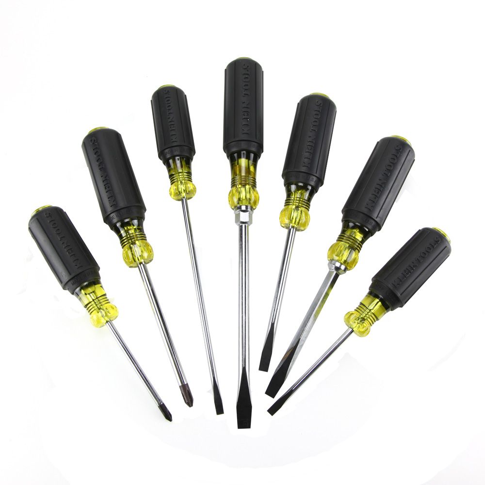 Klein Tools 85076 Screwdriver Set, Slotted and Phillips, 7-Piece - Edmondson Supply